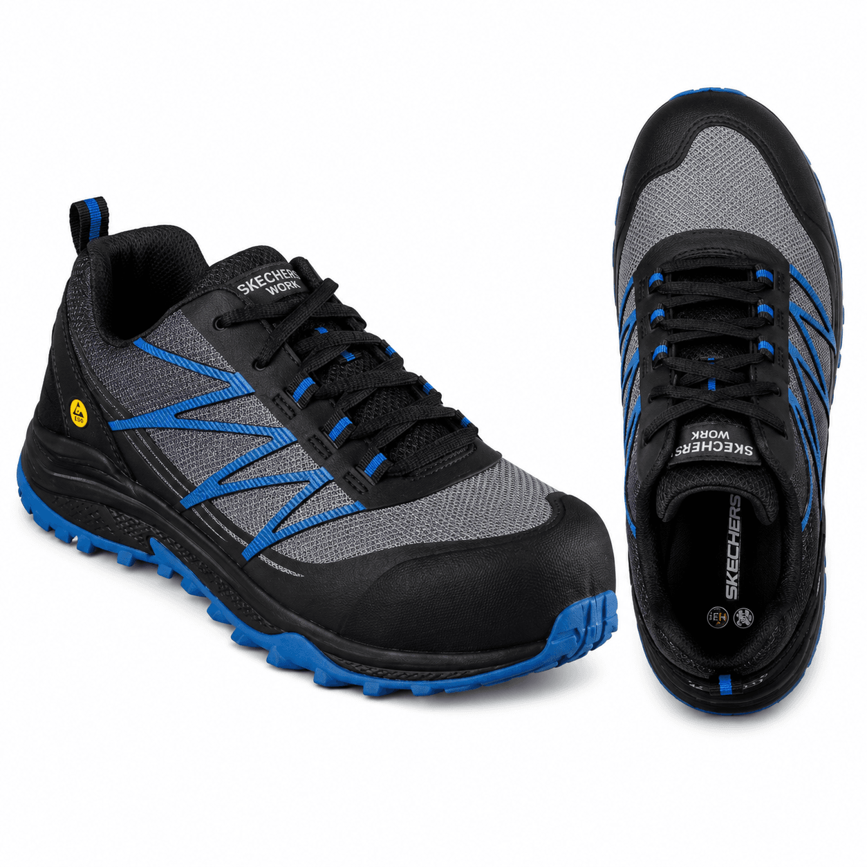 Skechers Work D'Lux Journey SR Composite Toe Safety Shoe – Grey/Blue