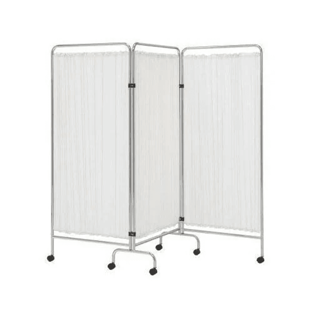 3 Fold Ward Screen White