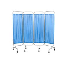 4 Fold Ward Screen Blue