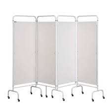 4 Fold Ward Screen White