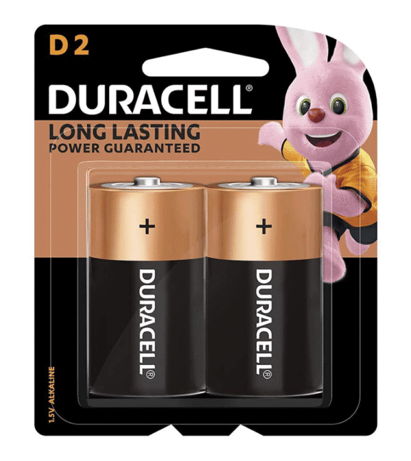 Duracell D2 Batteries 2 Count