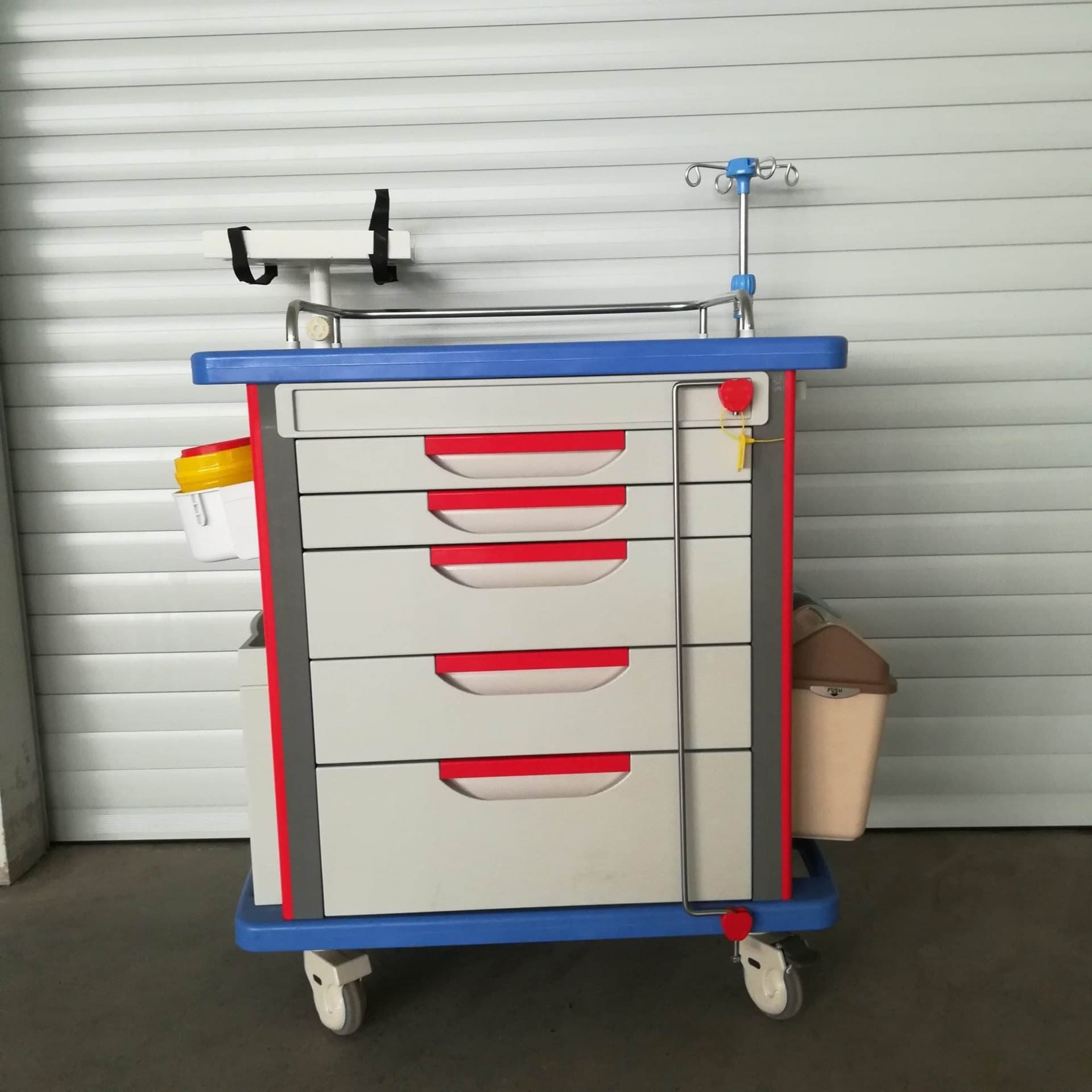 Lite Emergency Crash Cart with Accessories