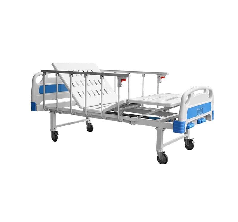 Manual Two Function Hospital Bed with Mattress