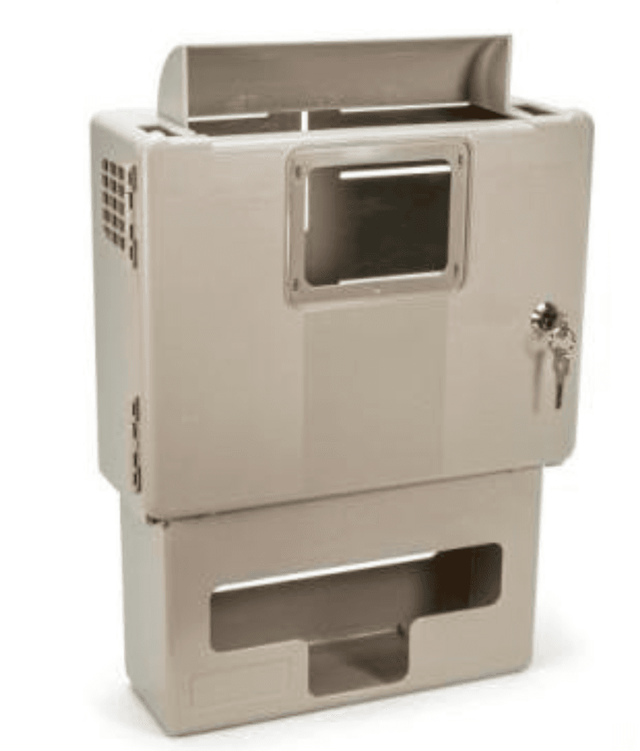 Sharps Container Locking Cabinet with Gloves Holder