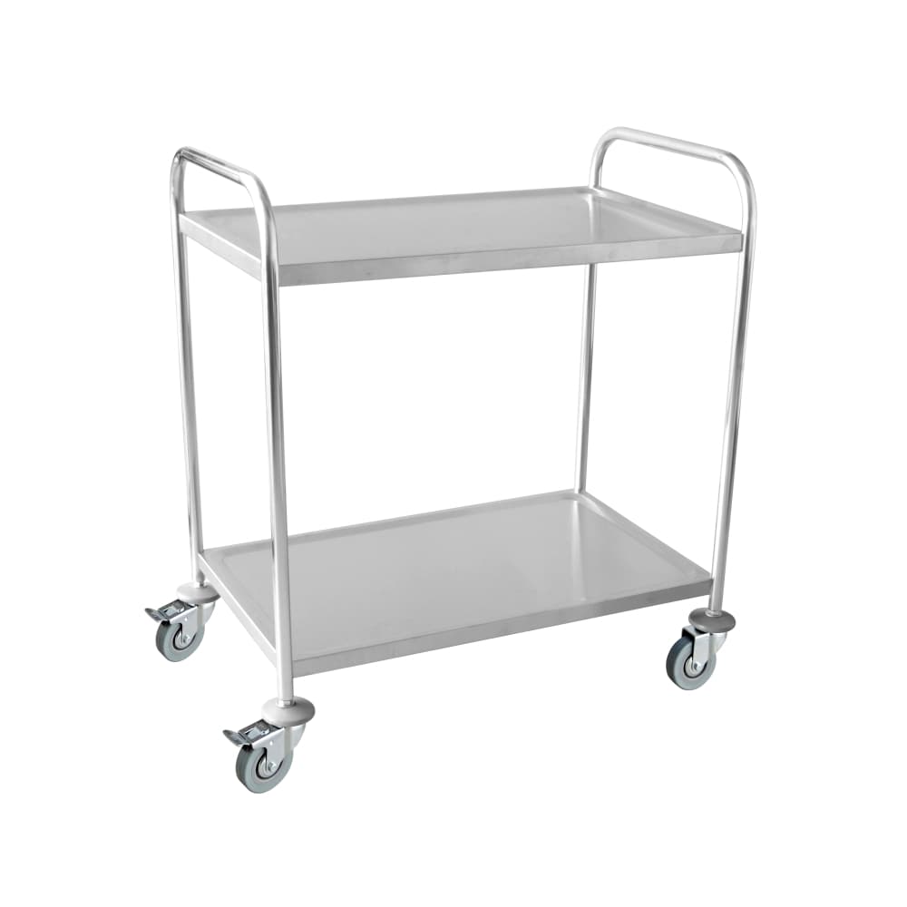 Stainless Steel Trolley with 2 Shelves